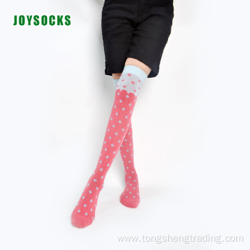 Over knee long dot cute long lady's socks